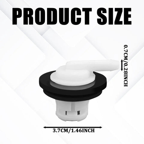 Product size illustration of 2 Pack Fuel Tank Vent Valve Kit With Grommet For Jeep Wrangler And Ford F Series Trucks 1980 1996 F150 F250 F350 Gas Tank Rollover Valve Replaces 5360058 5360059 911060