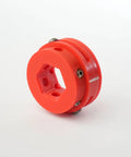 Precision CNC Milling Vice Featuring Visual Torque Handle, red torque adapter for precise setup and clamping force.