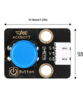 Six Pack Button Modules For Arduino And ESP32 With Tactile Switches And Easy Plug And Play Design For Quick Prototyping In Robotics And Electronics Projects At Home Or Lab, 31.6mm x 23.8mm module