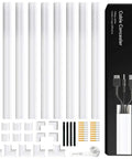 Wall Cable Hider Kit Conceals Up To 153 Inches Of Wires With Easy Adhesive Install No Tools Needed A Neat Cable Raceway