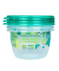 Round container from 20 Piece Color Coded Food Storage Set With Lids For Lunches, Meal Prep, And Leftovers, BPA Free Reusable Containers.