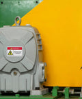 PVC Mechanical Safety Warning Stickers Set 10pcs High Visibility Danger Decals on electrical machinery panel in warehouse
