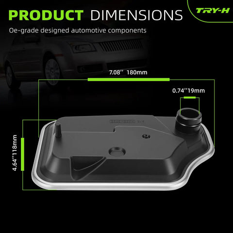 Dimensions of Transmission Filter Kit With Gasket Drop In Direct Fit For Mazda 2 3 5 6 CX 7 Fusion Milan 2010 2012 2006 2009