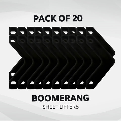 Pro Grade Sheet Lifters For Three Ring Binders With Flat Triangle Shape Black 11 By 6 Inches Durable Binder Accessory Pack Of 20 Protects Pages From Tearing And Curling
