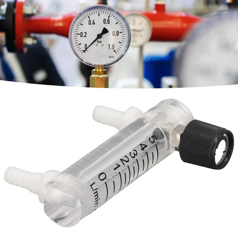 0-5 LPM Panel Mount Gas Flowmeter For Air Adjustable Flow Meter With Clear Scale And Transparent Wall 4 Percent Accuracy
