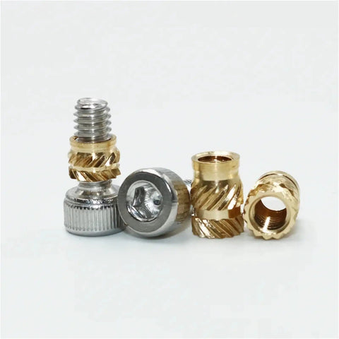 All In One Screw And Nut Kit With Brass Heat Insert Nuts And Hex Socket Cap Screws from M2.5 to M8 displayed on white background