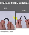 Comparison of Rugged Plastic Landscape Anchoring Spikes Kit showing bend strength vs competitor