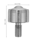 Built Tough Heavy Duty Ball Caster Roller Transfer Bearing With M12 Thread Stem and premium steel core, 2cm diameter.