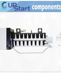 Ice Maker Assembly Replacement For KSRG25FKSS16 Refrigerator Compatible With W10190960 AP3182733, side view