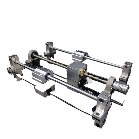 T8 Lead Screw Kit For 3D Printers With Optical Axis And SK8 Bearing Bracket, All In One Plug And Play Linear Motion System For Precise, Smooth, Quick DIY Printer Upgrades, shown with metal rods