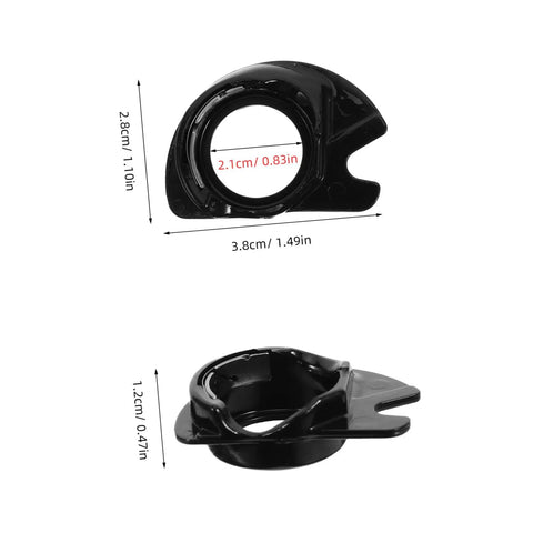 3 Pack Top Loading Dropin Bobbin Case For Sewing Machines Plastic Spare Part With Smooth Ergonomic Design For Stable Threading And Easy Replacement Must Have Go To Crafting Accessory, black plastic, 3.8cm view