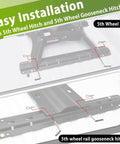 Replacement Heavy Duty 1/2-Inch 5th Wheel Pins And Clips For Base Rails And Gooseneck Hitches installation guide
