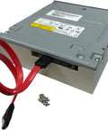 24x Dual Layer SATA DVD RW Optical Drive For Desktop And Laptop With DVDR DVDRW DL DVD CD-R CD-RW Support Fast Data Backup And Easy Software Install Reliable Performance For Home Media And PC Upgrades, with SATA cable and screws