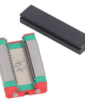 High Precision Linear Rail Slider for 3D Printers with ultra smooth motion and rock solid ball bearings, front view, includes MGN12H.