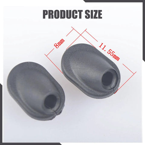 Two Pack Internal Cable Routing Grommets for Bike Brake and Shifter Housing Easy Install Frame Plugs Replacement Parts for Di2 Electronic Shifting measuring 11.55x8mm