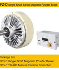 Pro Grade Magnetic Powder Brake Tension Controller Kit for Textile Machines with TB-200 Manual Tension Controller