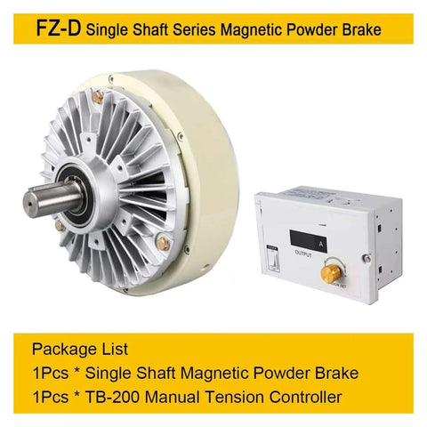 Pro Grade Magnetic Powder Brake Tension Controller Kit for Textile Machines with TB-200 Manual Tension Controller