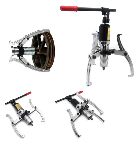 5 Ton Three Jaw Hydraulic Gear Puller With 360 Degree Flexibility for bearing and wheel hub extraction, detailed view.