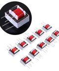 10 Pack 1 To 1 Audio Isolation Transformer With EI14 Core, 600 Ohm Primary To 600 Ohm Secondary, shown in a set of ten