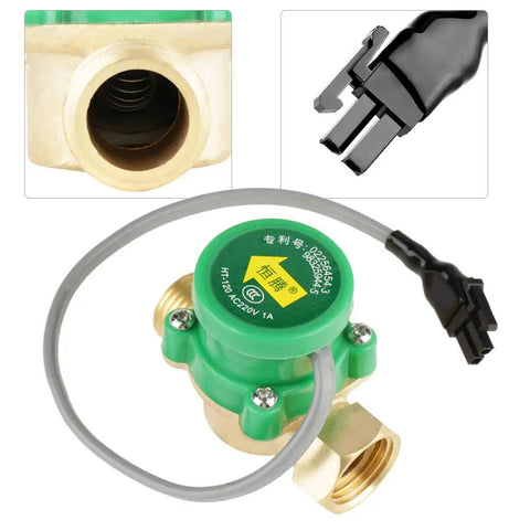 High Sensitivity Water Flow Sensor Switch 220V For Low Pressure Shower Booster Pump With One Half Inch Thread No Brainer Install