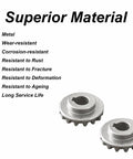 Two Pack Table Saw Bevel Gear Replacement Kit, Helical Metal Gear For Smooth, Precise Cuts, 5140061-65 Compatibility, Durable Gear Set shown