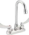 Commercial M Dura 4-Inch Centerset Bar And Pantry Faucet With 4-Inch Smooth Wrist Blade Handles 3 5/8-Inch Spout Reach 2.2 GPM Chrome