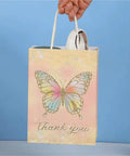 Handheld Kraft Paper Gift Bags Set Of 20 For Candy Packaging Great For Grab And Go Birthday Party Supplies And Holiday Events Durable 1