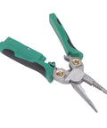 Pro Hardened Wire Strippers And Voltage Tester Electrical Pliers With Razor Blades for Wire Trimming and Crimping, 4mm size.