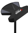 Close-up of black 34 Inch Zero Torque Right Handed Putter For Men And Women, Face Balanced 0 Degree Toe Up, Game Changer For Straight Strokes.