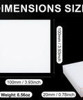 UHMWPE Tapping Block For DIY Projects, Flooring, Machining And Engineering, visible dimensions 100x100x20mm, weight 6.56oz