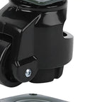 Hella Sturdy Adjustable Leveling Casters With 220 Pound Load Capacity Smooth Rolling Nylon Wheels close-up showing durable black swivel design.