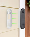 Backplate Replacement For Video Doorbell 2K Gen 2 Screw On Mounting Plate Accessory Durable ABS Construction No Fuss Easy Install Keeps Wiring Safe Fits Second Generation Doorbell Mounting Holder Included