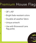 Hot Air Balloons Summer House Flag With Dope Double Sided Image, All Weather Polyester, Fade Resistant 40x28 Inch Flag