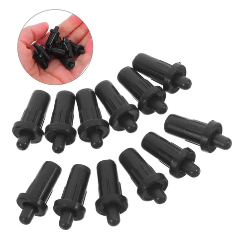 24 Pieces Cabinet Door Repair Dampers Kit For Quiet Close And Easy Install No Hassle Durable Plastic Dampers shown in hand