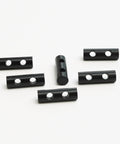 Six Pack 1 Inch Ferro Rod Fire Starter With Two Holes For DIY Paracord Bracelets, arranged on a white background.