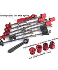 Bike Quick Release Skewer Set Black Anti Theft Locking Skewers Aluminum Alloy For Road Bike Wheels displayed with components