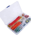 840 Piece Breadboard Jumper Wire Kit With 14 Assorted Lengths For Prototyping, U Shape And Solderless Flexible Cables, Tweezers Included