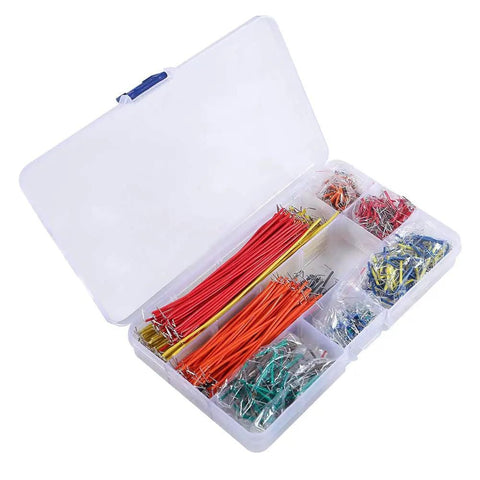 840 Piece Breadboard Jumper Wire Kit With 14 Assorted Lengths For Prototyping, U Shape And Solderless Flexible Cables, Tweezers Included