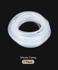 16 Ft Clear Silicone Tubing 3/32 Inch ID 5/32 Inch OD High Temperature Flexible Pure Silicone Hose coiled in a pack