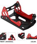 Heavy-Duty Steel Motorcycle Wheel Chock For Trailer Mount Built Tough, Anti-Rust Black And Red Finish, Universal use