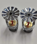 Rock-Solid Pendent Fire Sprinkler Head With Quick Response 155 Degrees Activation And Chrome Finish designed for efficient heat detection.