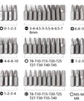 Huge 100 Piece Magnetic Screwdriver Bit Set With Hex Star Security Bits Perfect For Power Drills And Hand Drivers Versatile Tool Kit For Any Home Project, assorted metal bits