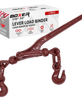 Heavy Duty Chain Lever Load Binder With Forged Grab Hooks 5 Sixteenths To 3 Eighths Inch Chain Tie Down Gear for Truck and Trailer Hauling