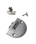 Pro Grade Needle Plate, Feed Dog, And Presser Foot Set For DDL8300 And DDL8700, shown disassembled on white background.