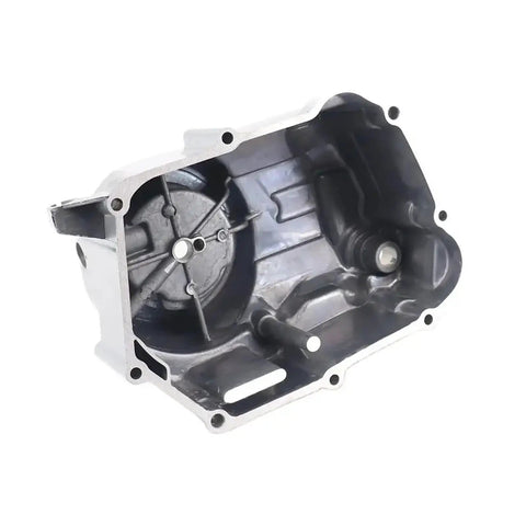 Straight Up Motorcycle Crankcase Cover And Clutch Replacement With Dead Nuts Exact Fit for 125cc engine, showing internal structure.