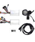 Dual Drive Controller Kit For Electric Bikes And Scooters 48V 25A 1200W Front And Rear Controllers With Display Meter Central Harness