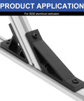 12 Pack 3030 Corner Angle Brackets 45 Degree And 135 Degree For 3030 Aluminum Extrusion T Slot V Slot Connectors With 24 Pcs T Nuts Screws Plus 1 Wrench Black Finish Perfect Fit For Your 3D Printer Builds And DIY CNC Setups. 3030 aluminum extrusion corner bracket installed on T-slot profile.
