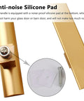 Slick Aluminum Door Handle For Sliding Glass Doors No Sweat Install showcases anti-noise silicone pad for better performance.