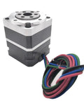 Harmonic Gear Drive Reducer With Nema 17 Stepper Motor 24V 1A 30 To 1 Ratio for DIY robotics, showing compact design and wiring