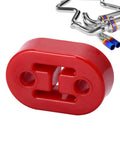 Heavy Duty Muffler Hanger Mount With Reinforced Exhaust Bracket And Rubber Isolator For Vibration Absorber Kit Tail Pipe Lifting Ear Bushing 73mm Throat red rubber exhaust mount